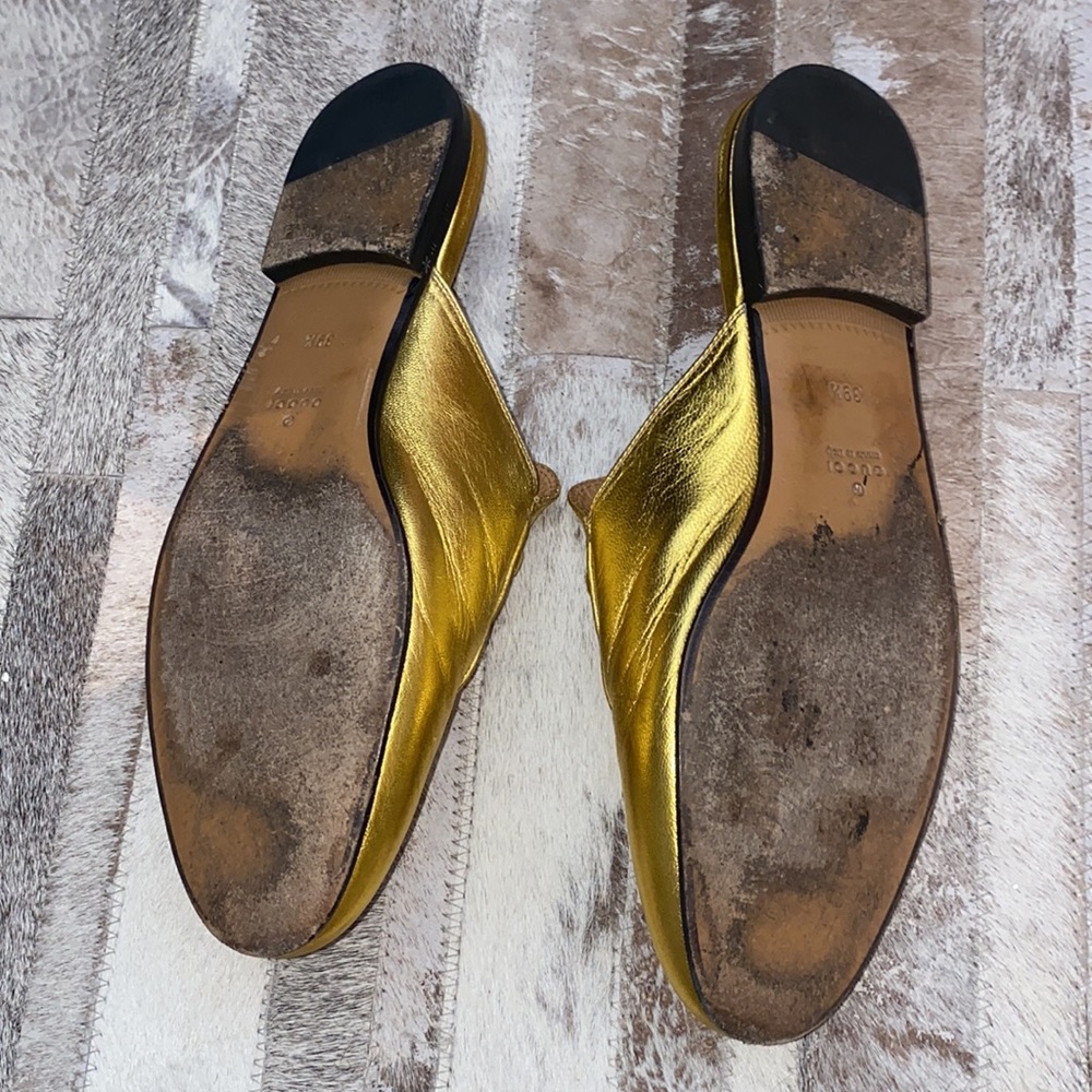 Authentic Gucci Princetown horse-bit mules sz 9.5 - Picture 4 of 5